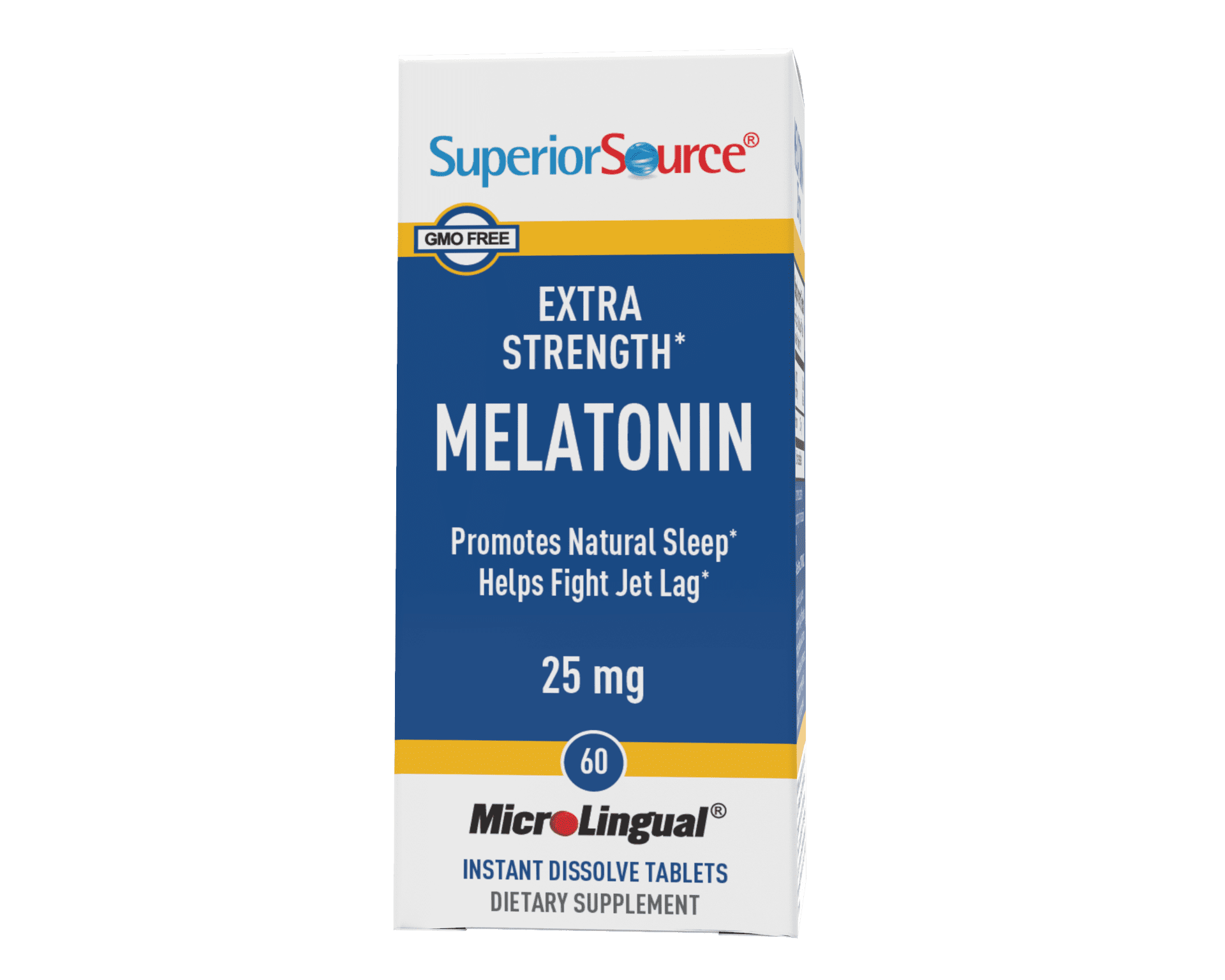 Superior Source Melatonin 25 mg, Under The Tongue Quick Dissolve Sublingual Tablets, 60 Ct