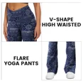 thumbnail image 4 of Women’s Flare Yoga Pants, Crossover High Waisted Casual Bootcut Leggings, 4 of 6