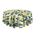 thumbnail image 5 of Cute Lemon Yellow Fruit Round Table Cloth,Wrinkle Resistant Table Cover with Polyester,Waterproof Reusable Tableclothes for Weeding Birthday Tea Party Decorations (Round,60x60inch), 5 of 6