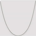 thumbnail image 5 of Sterling Silver Rhodium-Plated .9mm Box Chain (20 X 0.9) Made In Italy qbx019r-20, 5 of 5