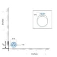 thumbnail image 3 of Angara Natural 2.3 Ct. Aquamarine Solitaire Ring in 14K White Gold for Women (Ring Size: 3.5), 3 of 8