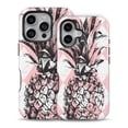 thumbnail image 2 of DesignSkinz Scratch-Resistant Hard Slim Case Compatible with iPhone 15 Pro (Compatible with MagSafe) - Tropical Summer Pink Pineapple v1, 2 of 9
