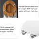 thumbnail image 5 of Toilet Seat Hinge Clips, Set Of 2 Replacement Toilet Seat Hinges With Zinc Alloy Fixings Ha, 5 of 5