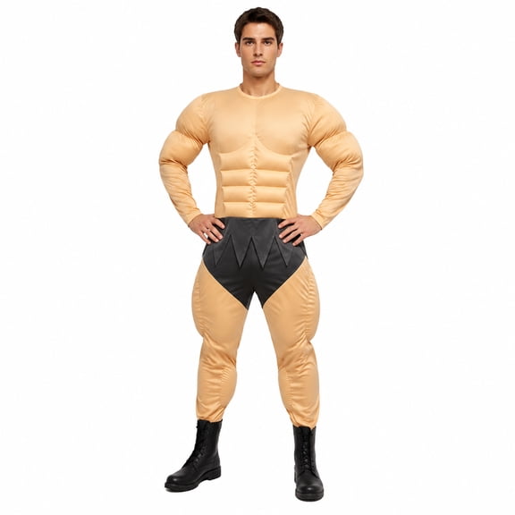 Adult Muscular Bodybuilder Costume, Muscle Suit Outfit for Halloween Parties, Costume Events, Photo Opportunities and Themed Celebrations
