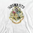 thumbnail image 2 of Harry Potter Hogwarts Crest Unisex Adult Pull-Over Heather Hoodie, Small, White, 2 of 4