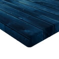 thumbnail image 2 of Ambesonne Dark Blue Fitted Sheet 2 Pcs Set, Wooden Planks Texture, Twin, Pale Blue Dark Blue, 2 of 3