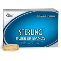 Alliance Sterling Rubber Bands, Size 16 (2-1/2" x 1/16"), Approx. 2,300 Bands per 1 lb Box (24165)