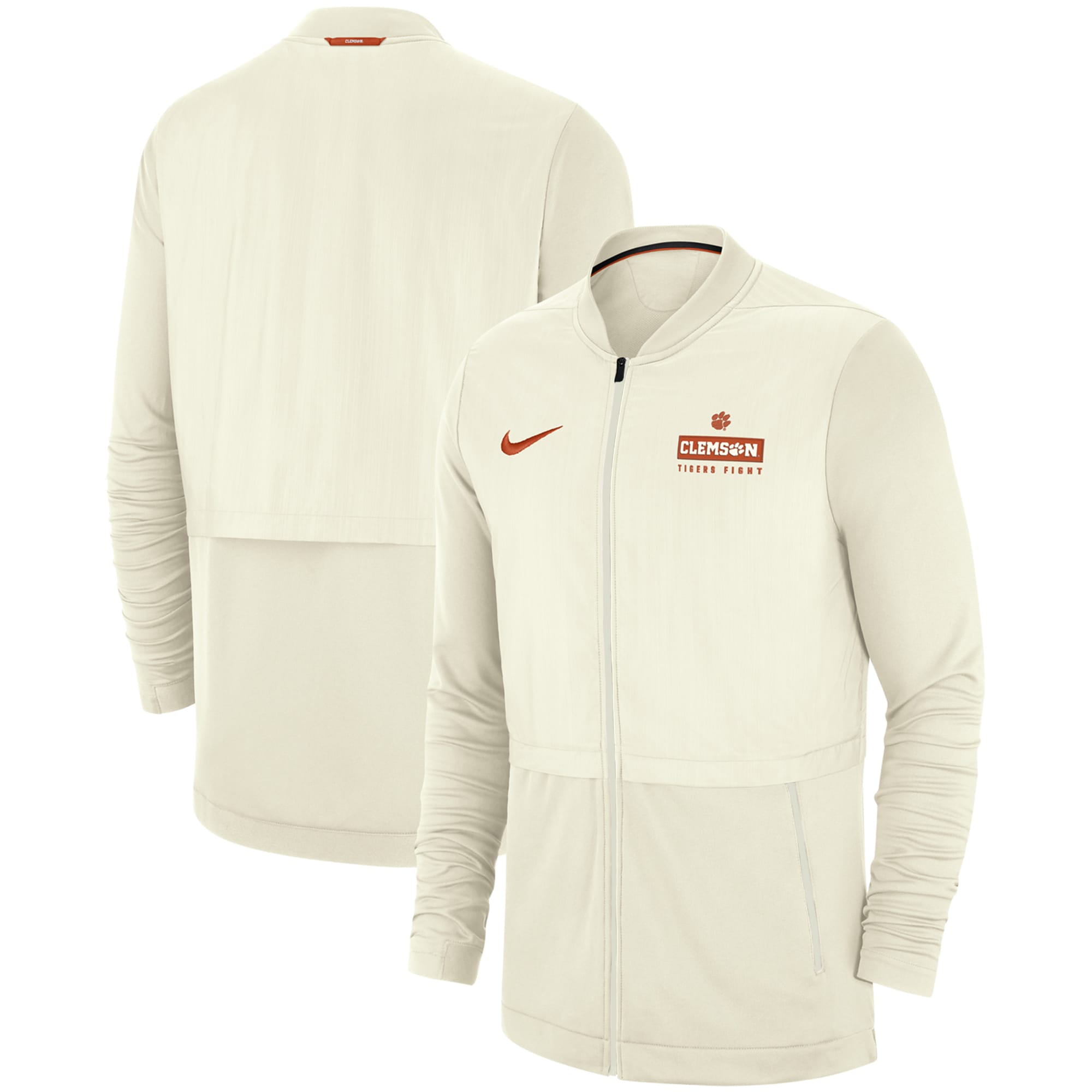 Clemson Tigers Nike 2018 Sideline Elite Hybrid Rivalry Jacket - Cream - Walmart.com - Walmart.com