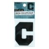 Single Embroidery Letter C Black
