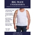 thumbnail image 3 of Camiseta sin mangas Fruit of the Loom para hombre, sin etiqueta, talla 5XL, paquete de 6, 3 of 5