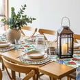 thumbnail image 6 of Strawberry Round 13 Inch Placemats Set of 6, Summer Botanical Blue Spring Floral HeatResistant Non Slip Place Mats for Dining Table, Wipeable Braided Kitchen Table Mats for Housewarming, 6 of 9