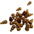 thumbnail image 1 of 25pcs 27mm Calabash Spacer Beads de Rayas de Sueltas para Manualidades, 1 of 6