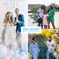 thumbnail image 4 of Gender Reveal Confeti Cannon PrimePure, forma de corazón, azul, paquete de 2, 4 of 8