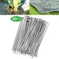 thumbnail image 2 of Estacas de jardín, grapas galvanizadas para paisajismo, grapas tipo U para césped artificial., 2 of 5