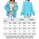thumbnail image 2 of Chaqueta Cárdigan de punto femenino Casual con cuello en V Elegante Cómodo Sólido Uso diario Ygjytge L azul para Mujer, 2 of 9