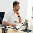 thumbnail image 6 of Knight Pen Holder with 2 Pens Resin Desk Organizers and Accessories Funny Executive Pen Stand Fancy Cool Office Gadgets Cool Desk Decorations for Men Home Supplies(Classic,Iron), 6 of 10