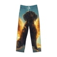 thumbnail image 5 of Balery Golden Cloud Winged Dog print Men's Pajama Pants,Ultra Lightweight Pjs,Lounge Pant-Small, 5 of 9