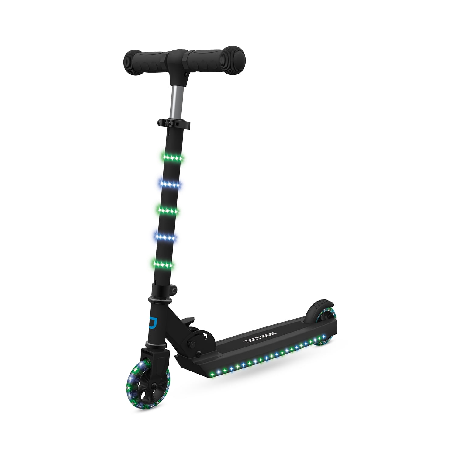 Foldable Kick Scooter for Toddlers Girls & Boys w/ LED Light Up Scooters. 