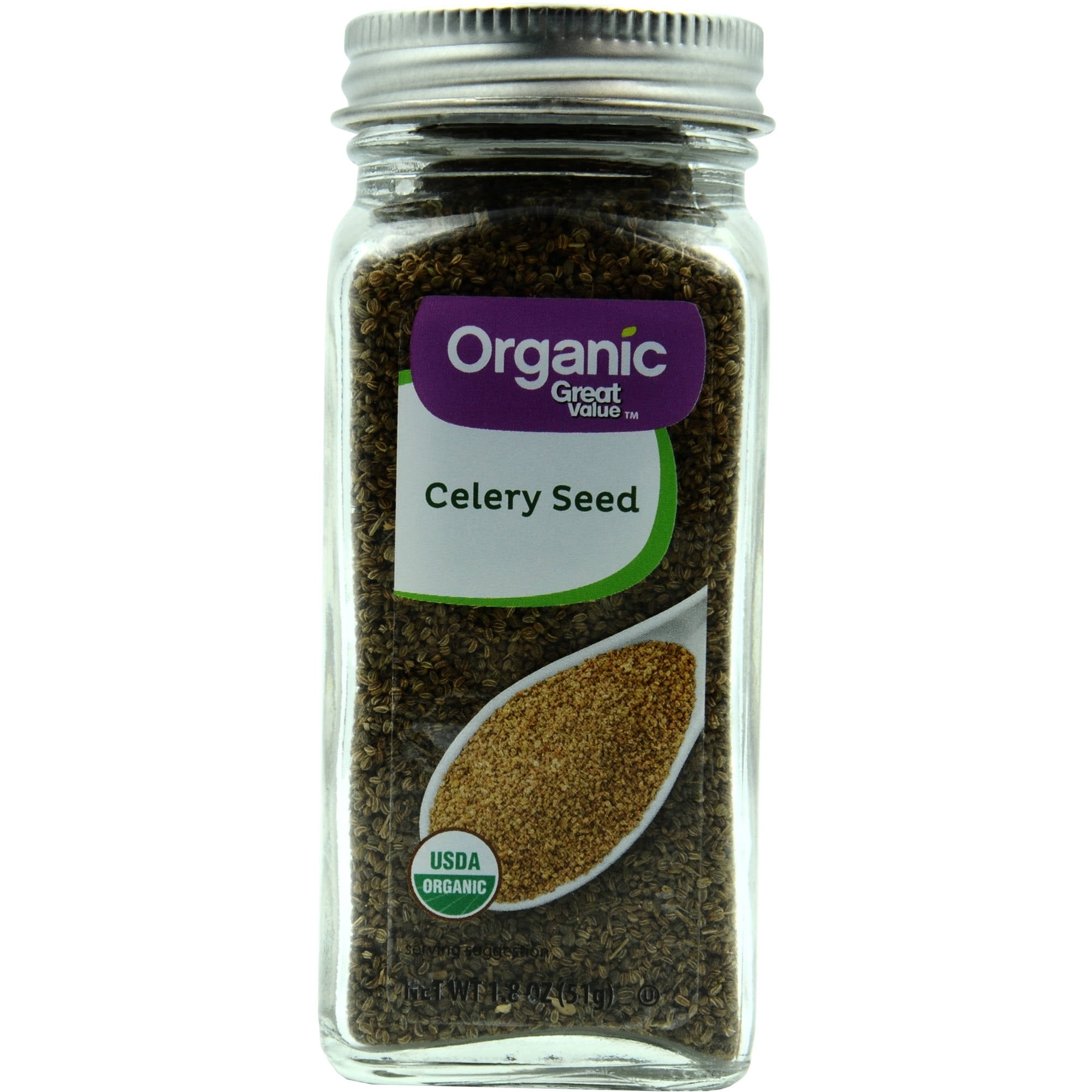 Great Value Organic Celery Seeds, 1.8 oz