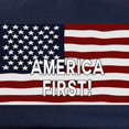 thumbnail image 2 of CafePress - AMERICA FIRST! USA Flag Cap - Adjustable 100% Brushed Unisex Casual Cotton Baseball Cap, Beige, 1, 2 of 2