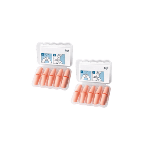 

STYLE Earplugs for Work Soft Foam Earplugs 10 Pairs – 32 dB High NRR 37 dB SNR – Comfortable Ear Plugs for Sleeping Snoring Loud Noise and Travel (Complexion)