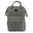LAND Baby Diaper Backpack, Multifunction Waterproof Travel Nappy Changing Bag Mommy Gray Color
