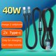 thumbnail image 2 of Cable de carga USB tipo c 1 a 2 de 1,5 m, extensión de cable USB-c para teléfonos y tabletas, 2 of 5