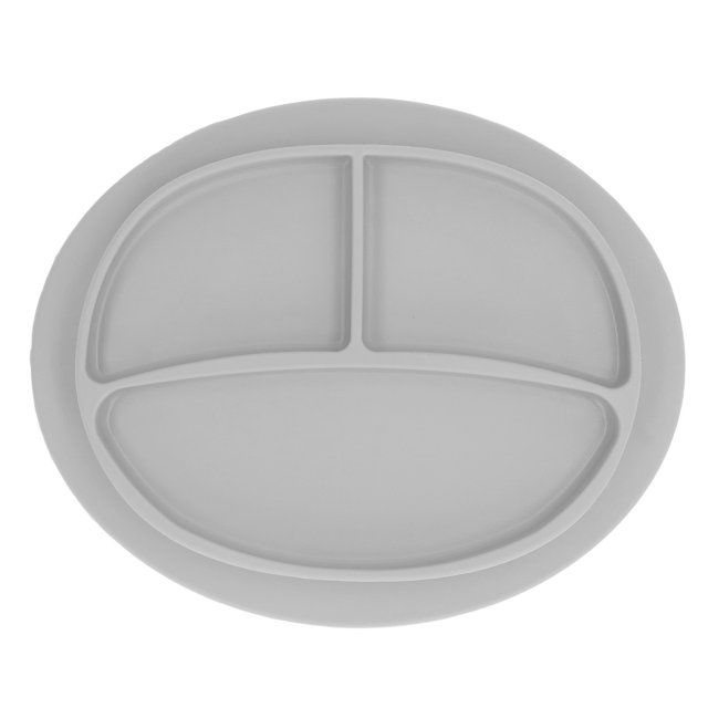 Plato para bebé, plato de succión para bebé, plato para bebé de silicona BPA, placa dividida infantil, artesanía superior