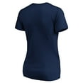 thumbnail image 3 of Women's Navy New Orleans Pelicans Won't Bow Down V-Neck T-Shirt, 3 of 3