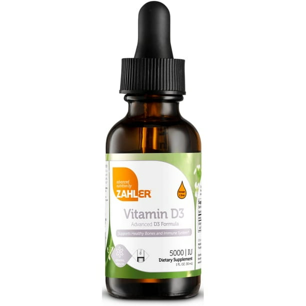 Advanced Nutrition By Zahler Vitamin D3 125 mcg (5,000 Iu) 1 fl oz
