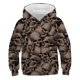 thumbnail image 1 of Sudadera con capucha de calavera de terror para niños, suéter de algodón con capucha de calabaza, ropa de moda para niños, 2022, 1 of 4