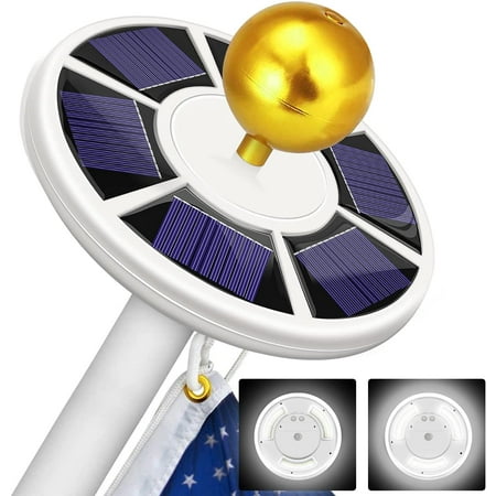 

Solar Flag Pole Light Lasts 2X Longer Than Competition Super Bright Flag Pole Lights 100% Flag Coverage Fits Most Flag Poles Flag Pole Lights Solar Powered Bright Energy Saving LEDs