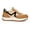 Brown/Black, variant on Womens Retro Chunky Sneakers Fashion Color Blocked Casual Shoes,Beige