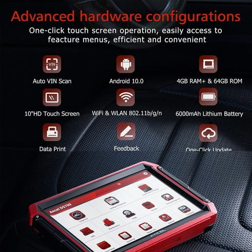 ANCEL DS700 Bidirectional Diagnostic Tool, Automotive OBD2 Scanner All System Diagnostic Scan Tool with 40+ Services, ECU Co-ding, FCA Autoauth, Topology Mapping, 2 Years Free Update