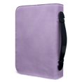 thumbnail image 3 of HELLHERO Solid Lavender Pattern Bible Covers for Christian Prayer Church, Protective Church Bible Bag PU Leather Top Handle Bible Case, 3 of 12