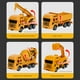 thumbnail image 4 of Modelo de vehículo de construcción Inercias Retorno Juego de coches Excavadora Rompecabezas Juguete Regalo de cumpleaños Vehículo de ingeniería de plásticos, 4 of 8