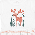 thumbnail image 4 of Inktastic Cute Moose in Forest Girls Toddler Dress, 4 of 5