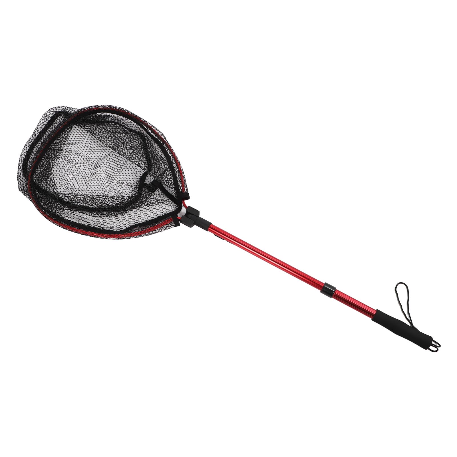 Nieyigj Floating Fishing Net Aluminum Alloy Rubber Foldable Extendable Portable Fish Landing Net for Easy Transportation and Storage Red 17.7 inches / 45 cm for Professional Anglers