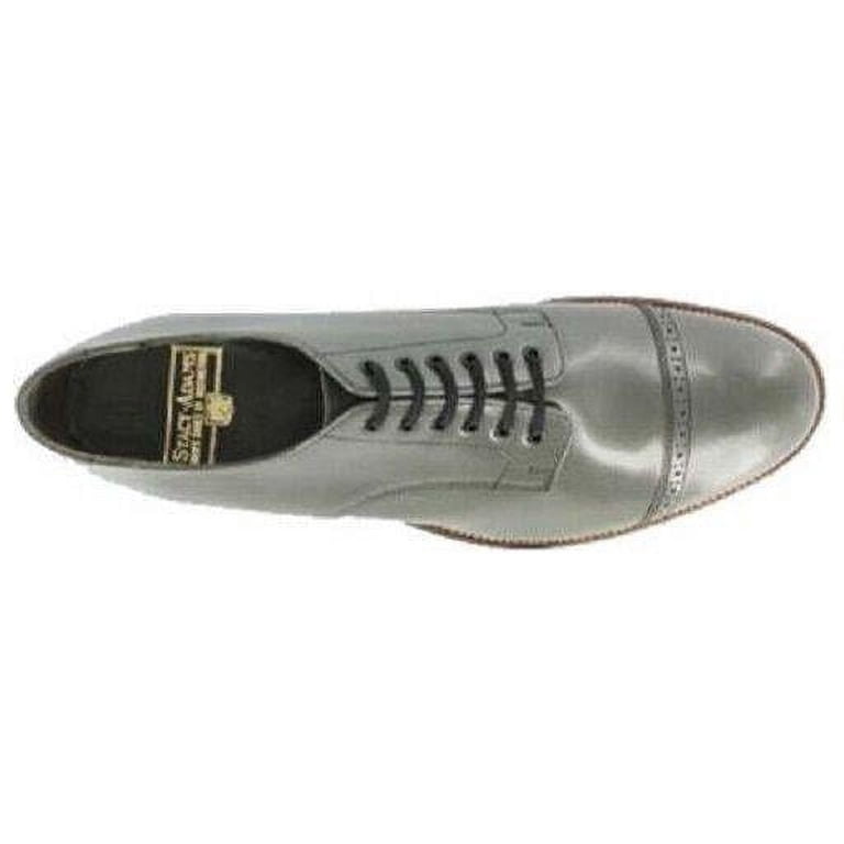 NEW Stacy Adams Madison Steel Gray Oxfords 12 D Madison Black Cap Toe Oxford | Stacy Adams Dress Shoes for  main image 3