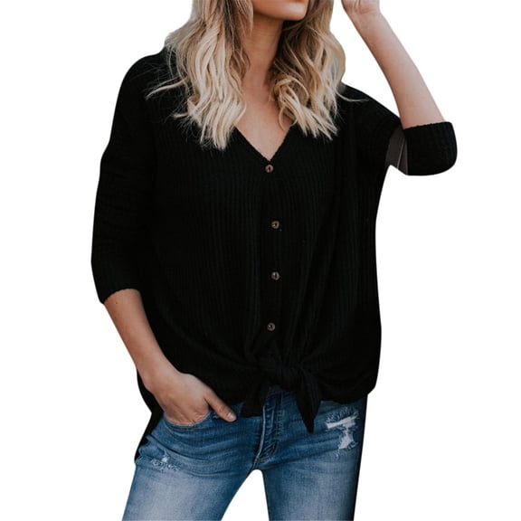 Oversized Cardigans Women Tie Shirts Knot Tunic Wing Blouse Loose Knit Tops Light Weight Cardigan