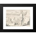 thumbnail image 2 of Jan Goeree 14x11 Black Modern Framed Museum Art Print Titled - Statue of Osiris in a Garden (Before 1704), 2 of 5