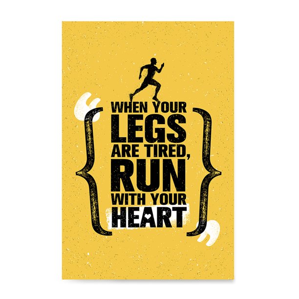 Ezposterprints Gym Inspiration Motivation Quotes Poster Printing Inspirational Motivational Wall Art Print For Home Office Decor Run With Heart 18x24 Inches Walmart Com Walmart Com Ezposterprints Gym Inspiration Motivation Quotes Poster Printing Inspirational Motivational Wall Art Print For Home Office Decor Run With Heart 18x24 Inches Walmart Com Walmart Com