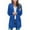 Blue, variant on Quinlirra Fall Jackets For Women 2024 Quilted Women's Solid Color Knitted Pocket Cardigan Sweater Loose Knit Sweater Jacket