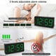 thumbnail image 5 of Peakeep Reloj digital con pilas, reloj despertador para dormitorios, números grandes inalámbricos, 4 atenuadores para personas mayores, reloj despertador de volumen ajustable para adultos que duermen, 5 of 5