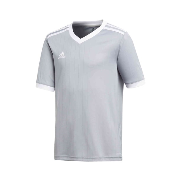 Adidas Boys Tabela 18 Unisex Soccer Jersey, ltgray, Big Kids (8-20), XL
