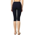 thumbnail image 3 of Womens High Waist Seamless Cotton Capri Leggings, 3 of 6