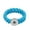Blue - Small (6 in.), variant on Choose Color | Silicone Stretch Bracelet Snap Jewelry Fits 18MM 20MM Ginger Charm Buttons