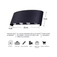thumbnail image 2 of Lámpara De Pared Moderna Belug LED 8w Negra 4000 k, 2 of 5