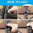 thumbnail image 3 of Ounissouiy 8 Uds. Clips para muebles, abrazaderas de plástico para muebles, Clips firmes para muebles de Patio, Clips pequeños para sillas de Conjuntos de muebles de dormitorio, 3 of 6
