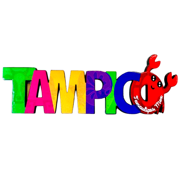 Tampico Mexico Imanes Para Refrigerador Souvenirs Recuerdo Turistico Pueblitos Magicos Playas MDF 3 mm Mexicanitas Iman para Refrigerador